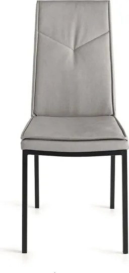 Sedia ecopelle da pranzo Ghiaccio - VIVIENNE 2 sedie