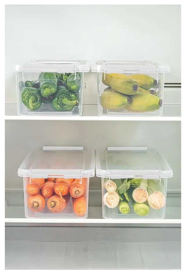 Set di organizer da frigo in plastica 4 pz - Hermia