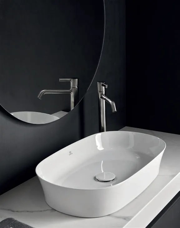 Lavabo Ovale 60x38 Da Appoggio Senza Foro Bianco Ipalyss E139701 Ideal Standard