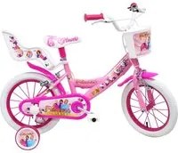 Bicicletta per Bambina 14 2 Freni Flower Bianca/Rosa