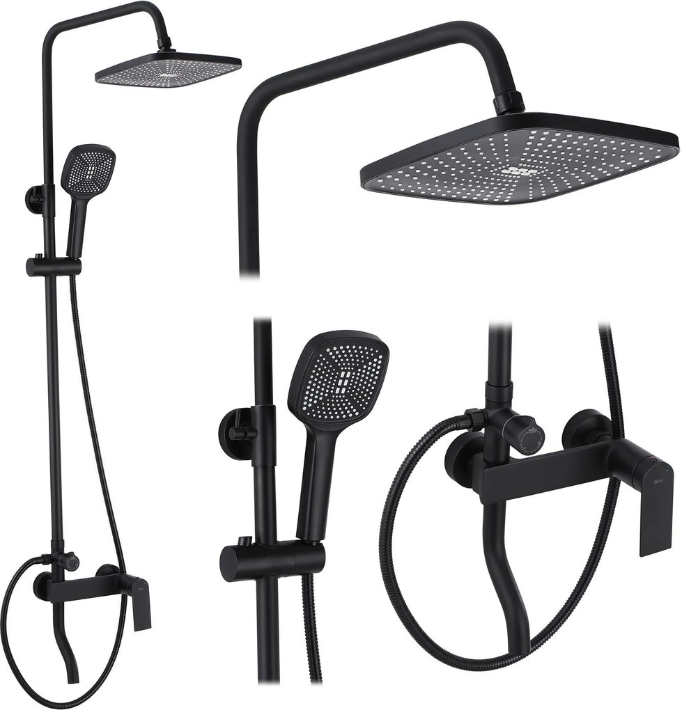 Set doccia REA STORM BLACK MATT