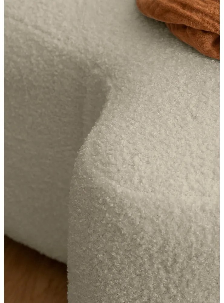 Sgabello in tessuto bouclé beige Miuf - Miuform