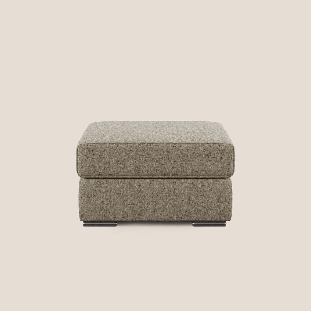 Sun pouf apribile contenitore in tessuto impermeabile fiammato T03 marrone