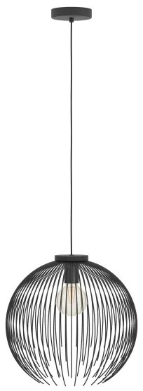 Eglo 901002 - Lampadario a sospensione con filo VENEZUELA 1xE27/40W/230V nero