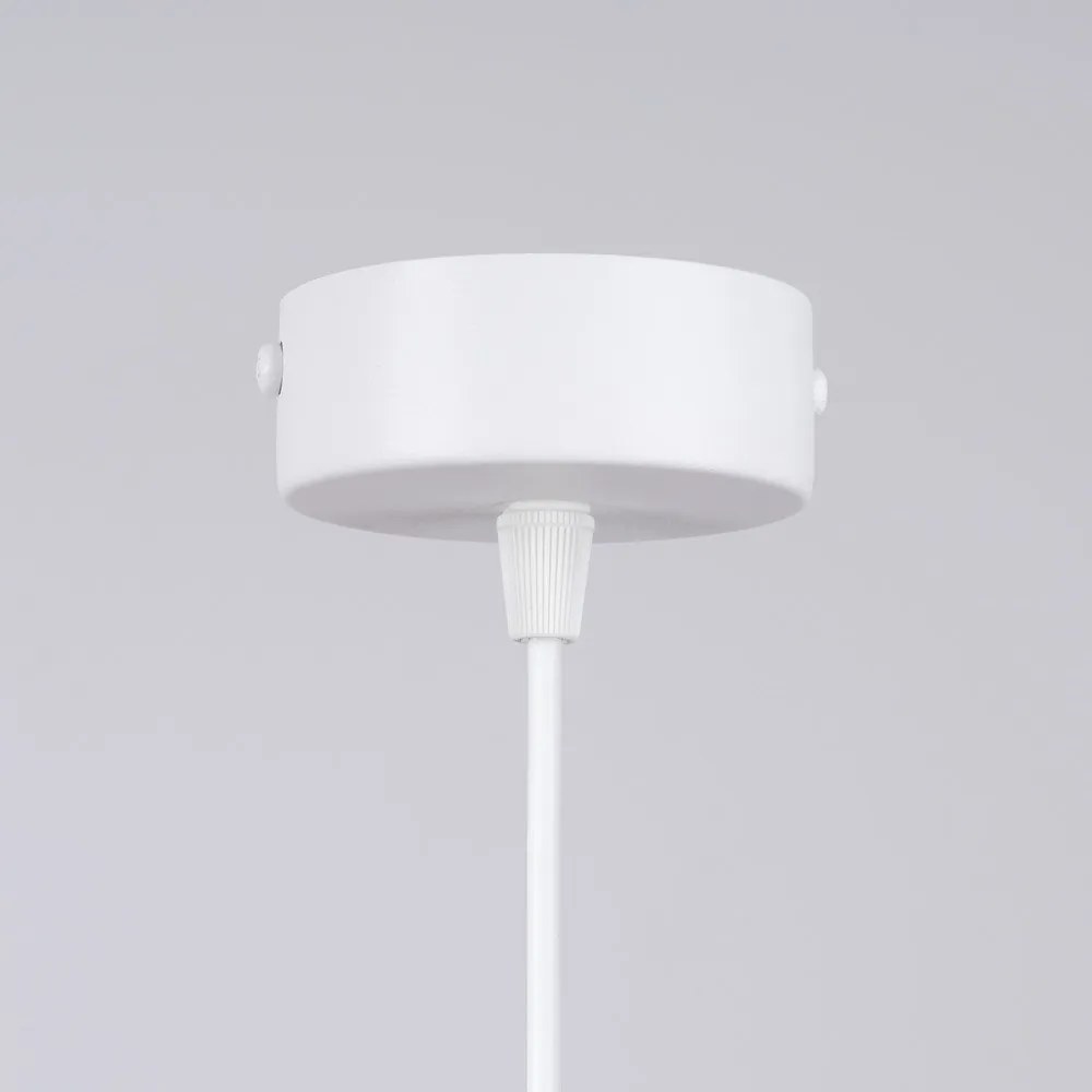 Lampada per bambini bianca con paralume in vetro Mab – Sollux