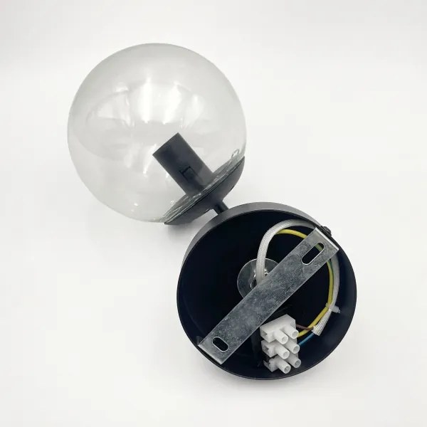 Brilagi - Applique MALIVA 1xE14/15W/230V nera/trasparente