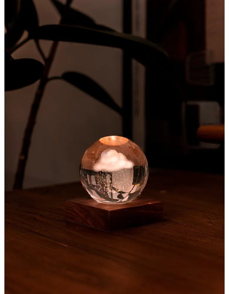 Decorazione luminosa marrone scuro con ricarica USB Amber – Gingko