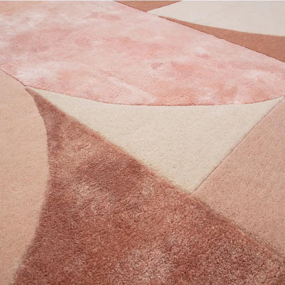 Tappeto in lana rosa 200x300 cm Earth - Asiatic Carpets