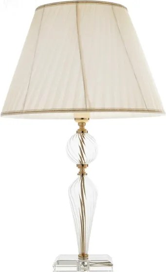 Lampada da tavolo VILLA in vetro lavorato a mano Oro 40x66 cm