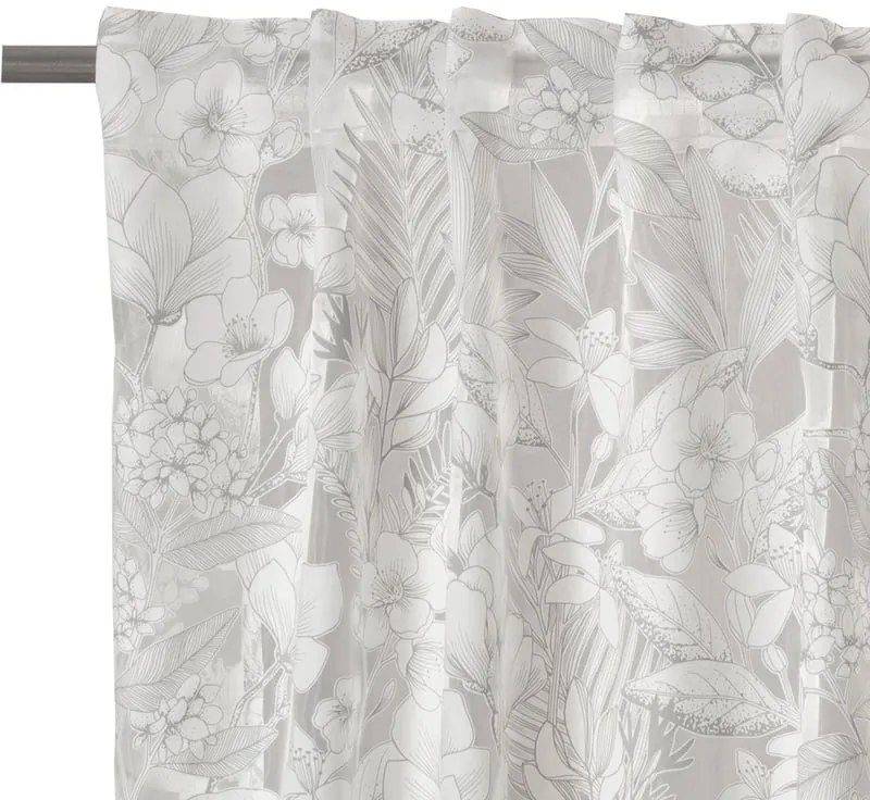 Tenda Diva grigio, fettuccia 140x290 cm