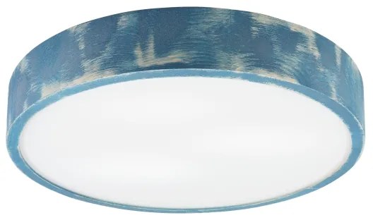 Brilagi - Plafoniera PINO 3xE27/15W/230V in pino/blu Ø 47,5 cm