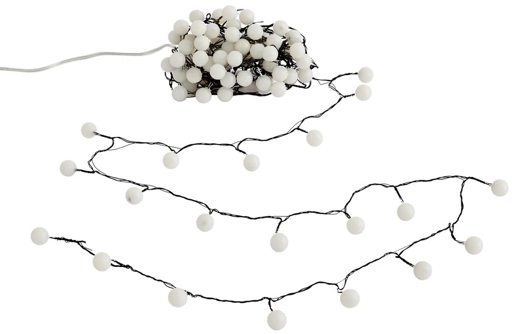 Ghirlanda luminosa natalizia verde con 100 LED bianchi 5m IP44 - Dasher