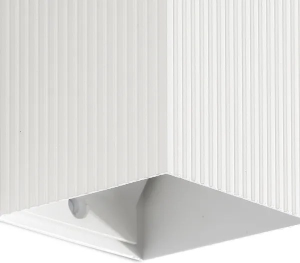 FARO 40534 - Applique SOLE 1xGU10/8W/230V bianco ondulato quadrato