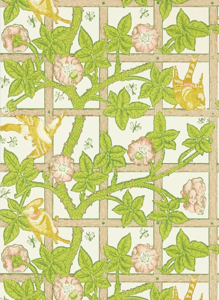 Morris & Co Tapete Trellis - Summer Yellow