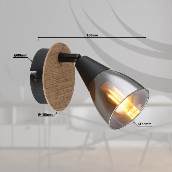 Globo 54311-1 - Faretto da parete MUBBY 1xE14/25W/230V