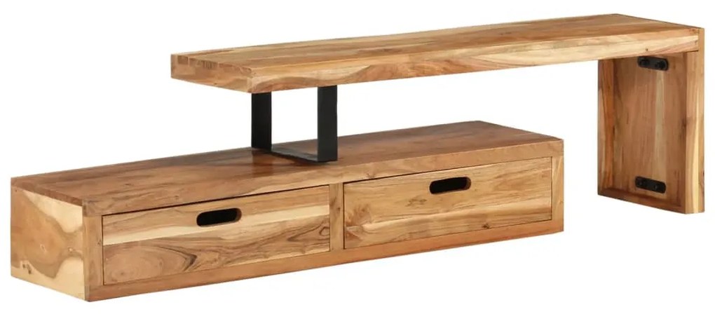 Supporto Tv İn Legno Massello Di Acacia /