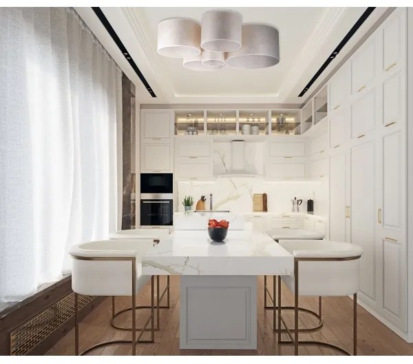 Duolla - Plafoniera ROLLER PENTO 5xE27/60W/230V oro