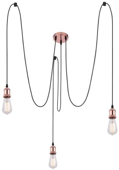 Globo A32-3 - Lampadario a sospensione con filo OLIVER 3xE27/40W/230V ragno