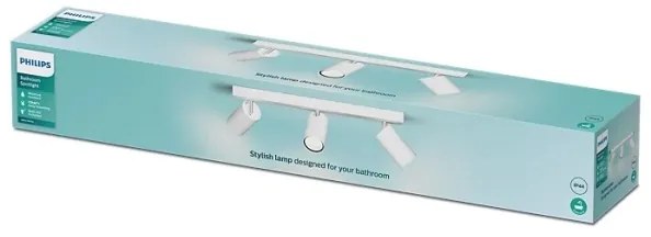Philips - Luce Spot da bagno IDRIS 3xGU10/5W/230V IP44 bianco