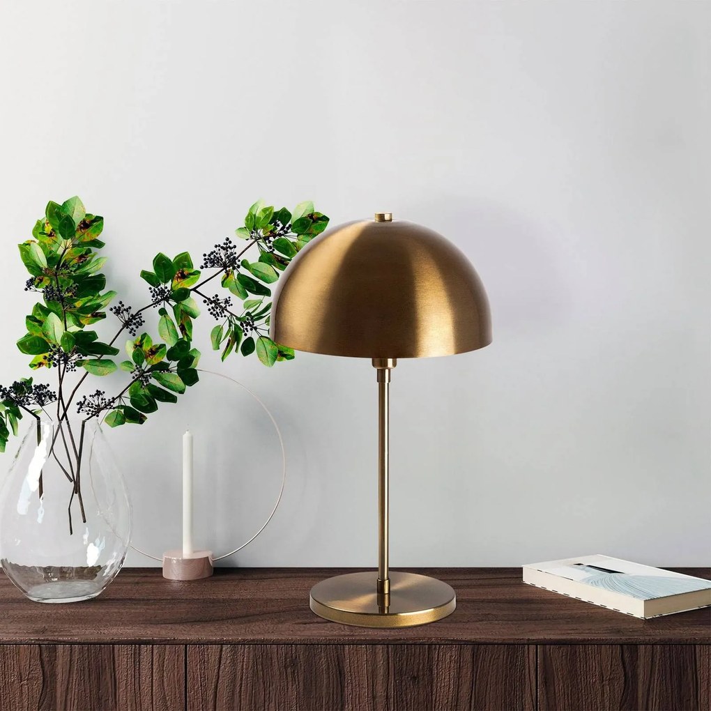 Lampada da tavolo Varzan 10857 Opviq, Bronzo / Ottone antico, Soggiorno / Sala da pranzo, Metallo, Lampada da tavolo