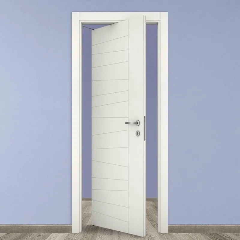 Porta rototraslante Madera bianco L 80 x H 210 cm sinistra