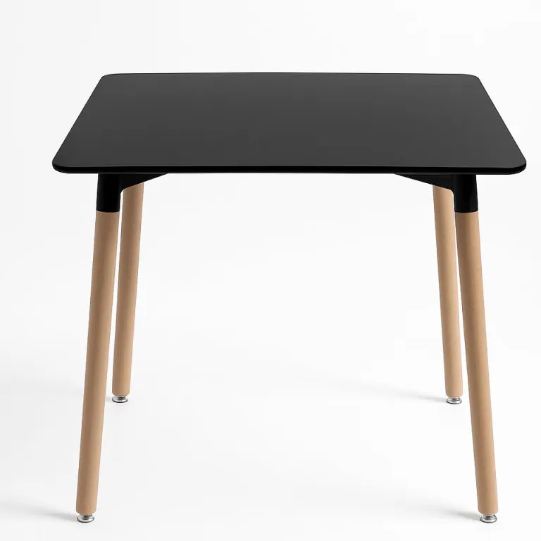 Tavolo Tower Quadrato 80 cm - Nero