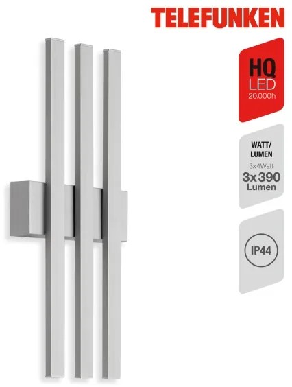 Telefunken 313304TF - Applique a LED da esterno 3xLED/4W/230V IP44