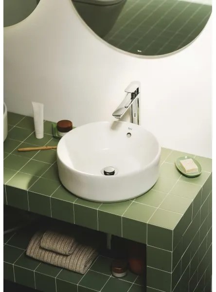 Roca A3270MJ000 - Lavandino da appoggio GAP diametro 39 cm ceramiche/bianco