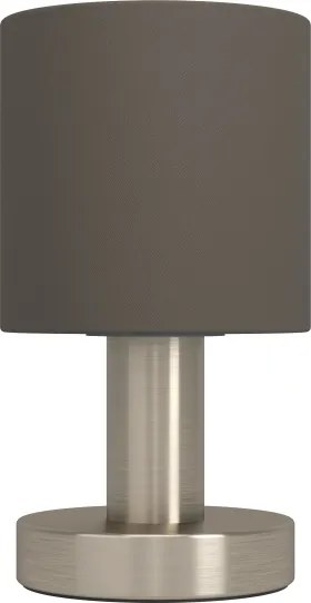 Eglo 31842 - Lampada da tavolo MONTETTO 1xE14/40W/230V marrone/cromo satinato