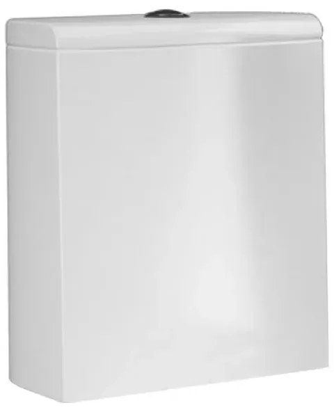 WC monoblocco tradizionale in ceramica con scarico Rimless, cassetta e sedile Rak Illusion