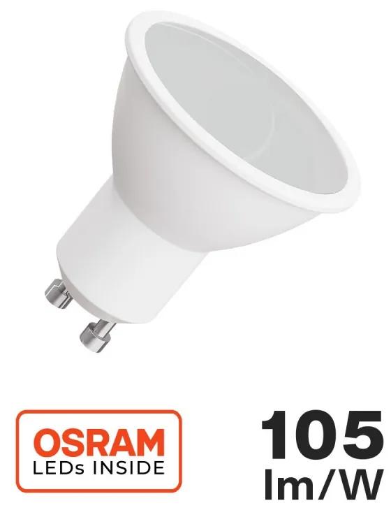 Faretto LED GU10 6W, Angolo 120°, OSRAM LED Colore  Bianco Naturale 4.000K
