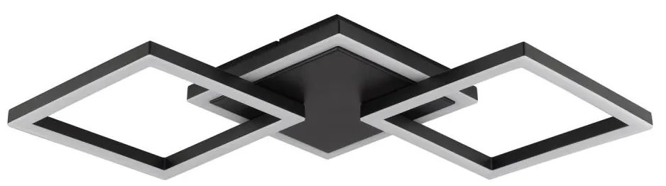 Brilliant - Plafoniera LED JORVIC LED/21W/230V 28x61,5 cm nera
