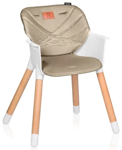 Lionelo - Seggiolone da pranzo 2 in 1 KOEN Beige sabbia