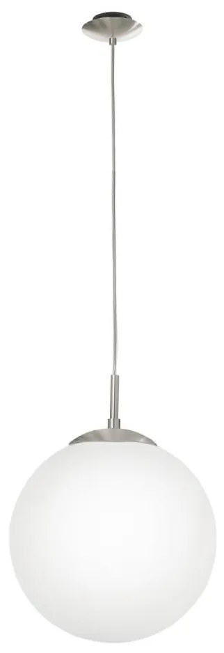 EGLO 85263 - Lampadario a sospensione con filo RONDO 1xE27/60W/230V diametro 30 cm bianco