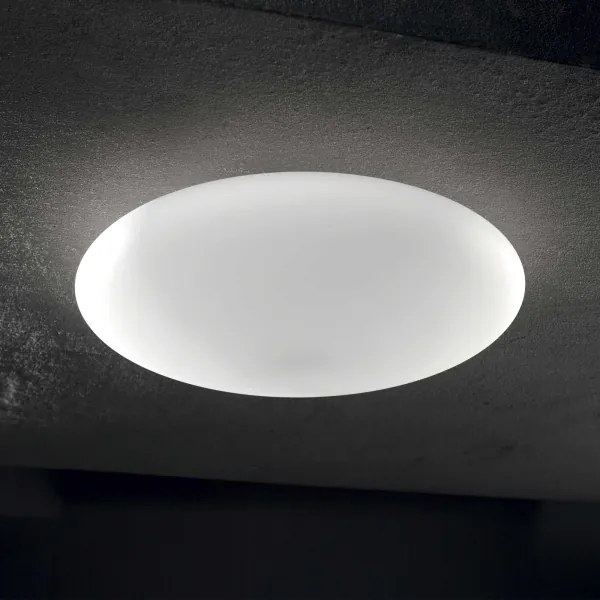 Ideal Lux - Plafoniera SMARTIES 1xE27/42W/230V Ø 33 cm bianca