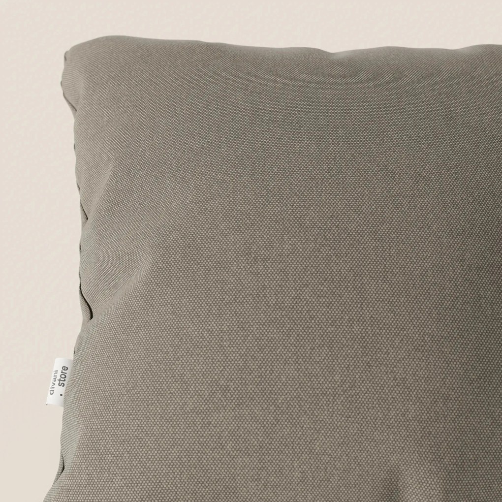 Honey cuscino disponibile in diversi colori realizzato in tessuto simil cotone impermeabile T13 tortora
