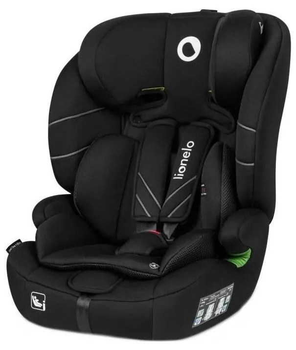 Lionelo - Seggiolino auto LEVI ONE i-Dimensioni 76-150 cm nero
