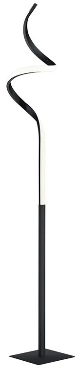 Lampada da terra nera con LED a 3 step dimmerabile - Koers