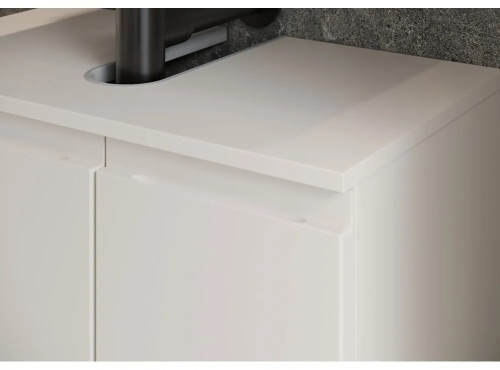 Mobile da lavabo color crema basso 60x56 cm Salinas – Germania