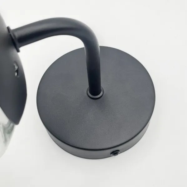 Brilagi - Applique MALIVA 1xE14/15W/230V nera/trasparente