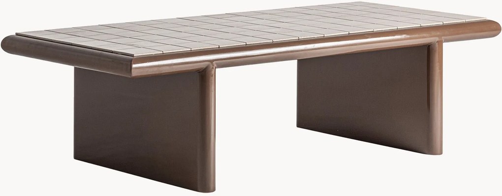 Tavolino da salotto con piano in ceramica Kurten