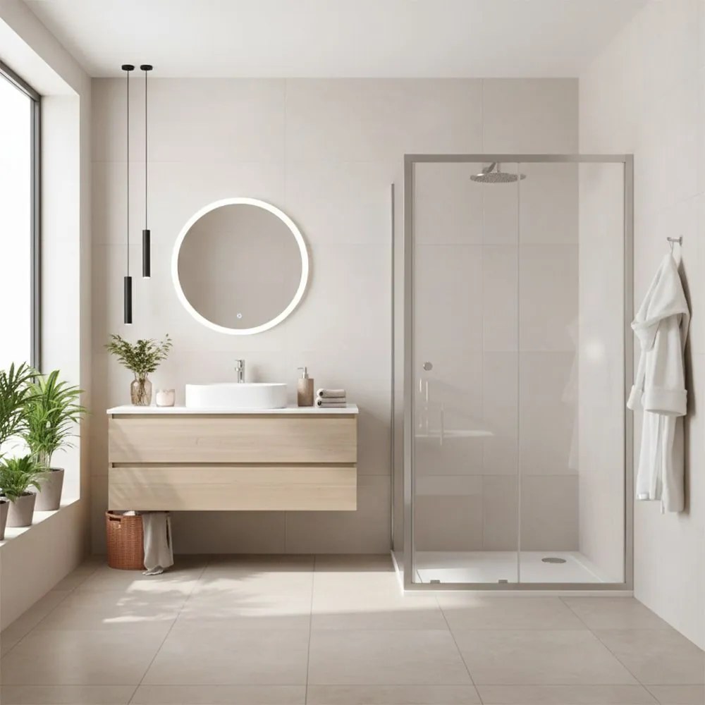 Cabina doccia Rea Primo Slide 130x70 Chrome