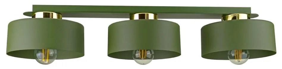 Plafoniera IGNIA 3xE27/60W/230V verde/oro