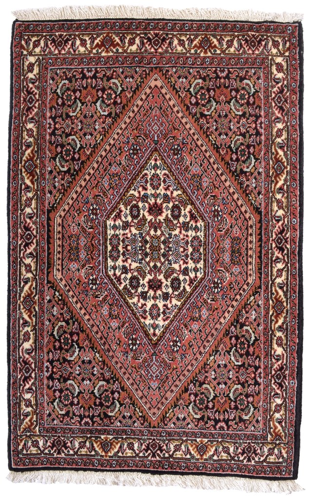 Bidjar Tappeto persiano 70x110 Rosso (Iran) Annodato A Mano