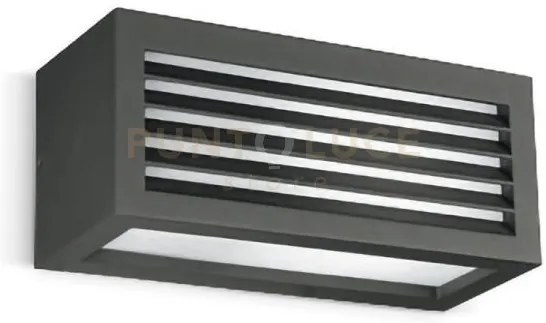Ges310- applique 1 luce attacco e27 ip4 colore grigio antracite l.2...