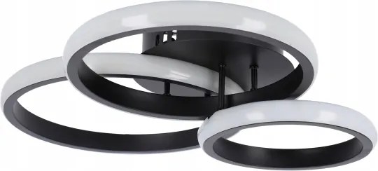 Plafoniera LED 38W 230V nera