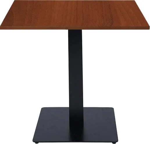 Tavolo pub ristorante bar quadrato 80x80 cm con piano laminato Noce H 75
