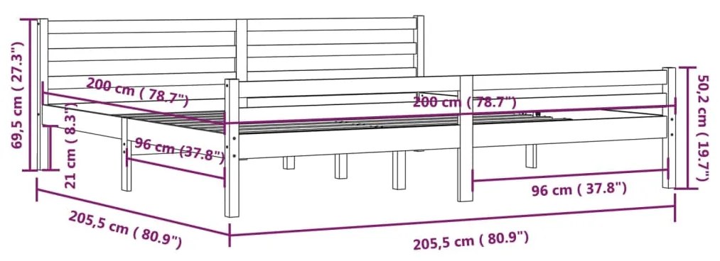 Giroletto Miele in Legno Massello 200x200 cm