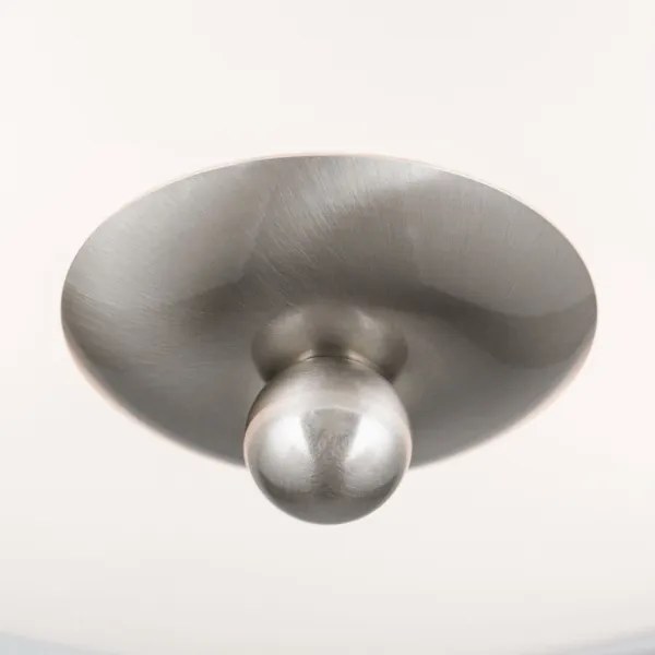 Orion DL 7-673- Plafoniera LANDHAUS 2xE27/60W/230V diametro 28 cm mm cromo/bianco