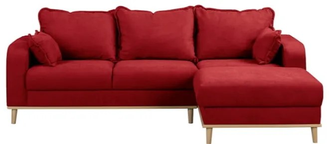 Divano angolare rosso (angolo destro) Beata - Ropez